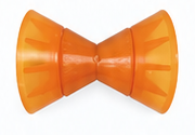 Orange marine trailer bow roller